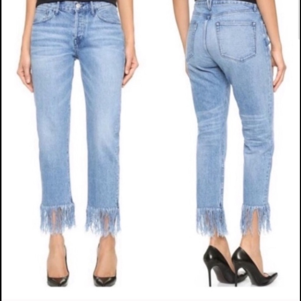 NWT 3x1 Straight Leg Fringe Stella jeans